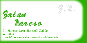zalan marcso business card