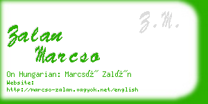 zalan marcso business card